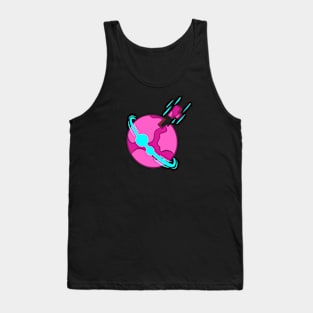 Pink Tetris World Tank Top